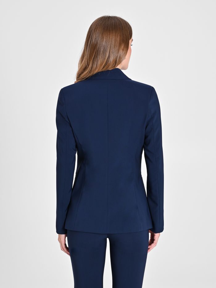Rinascimento Giacca a Due Bottoni in Tessuto Tecnico color Blu Offerta esclusiva