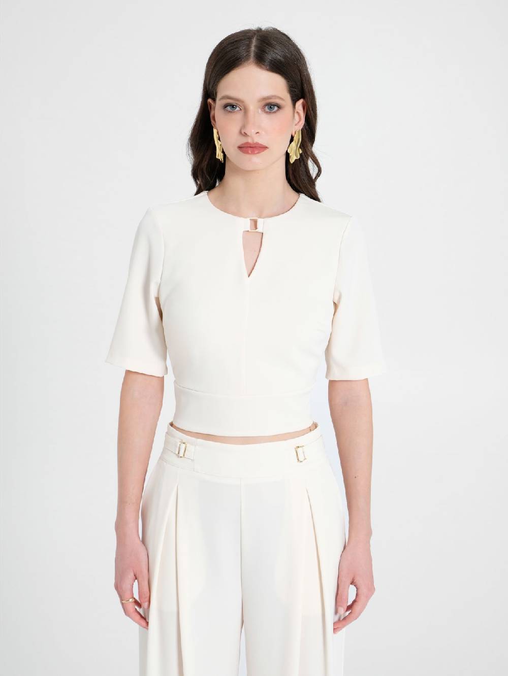 Rinascimento Blusa con Fibbia In vendita