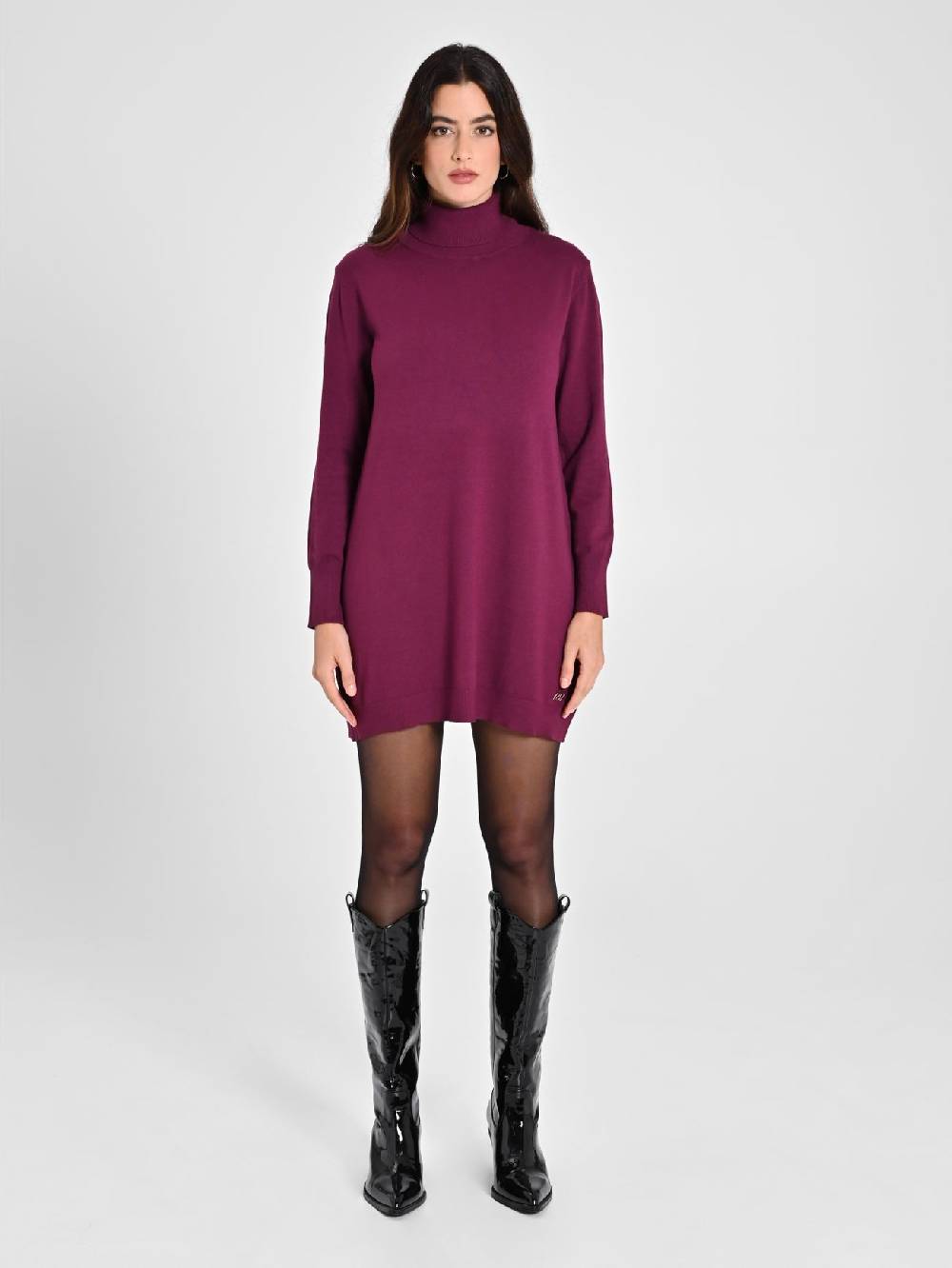 Rinascimento Abito Bordeaux in Maglia Ecotec® Donna Promozione