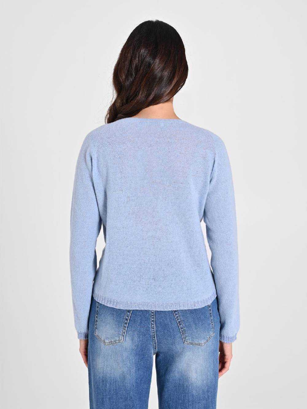Rinascimento Maglione Lana Cashmere Azzurro Pezzi Unici