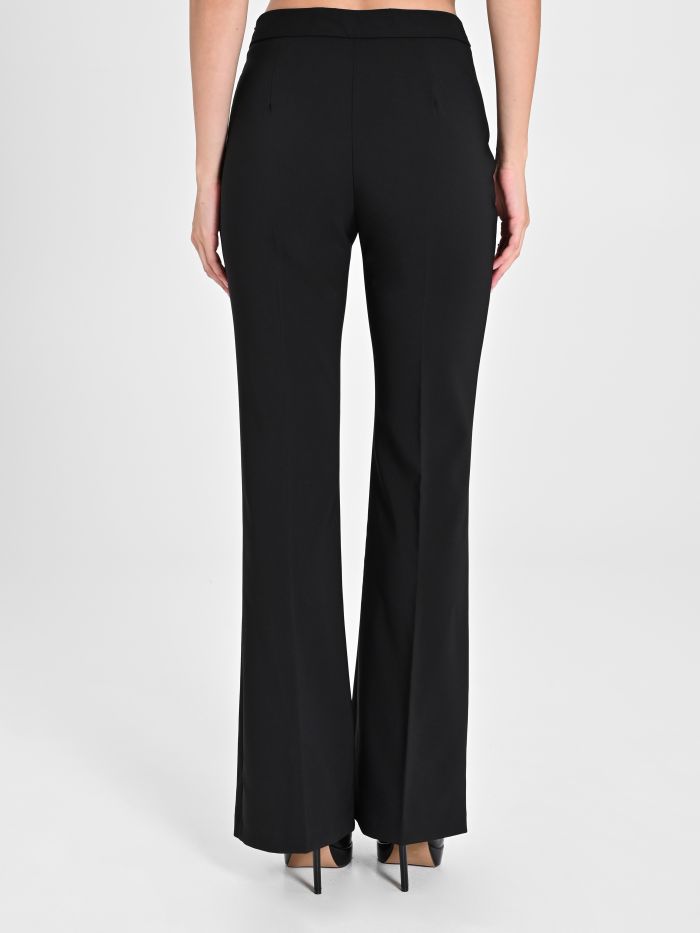 Rinascimento Pantaloni Mid Flared in Tessuto Tecnico Vendita Calda