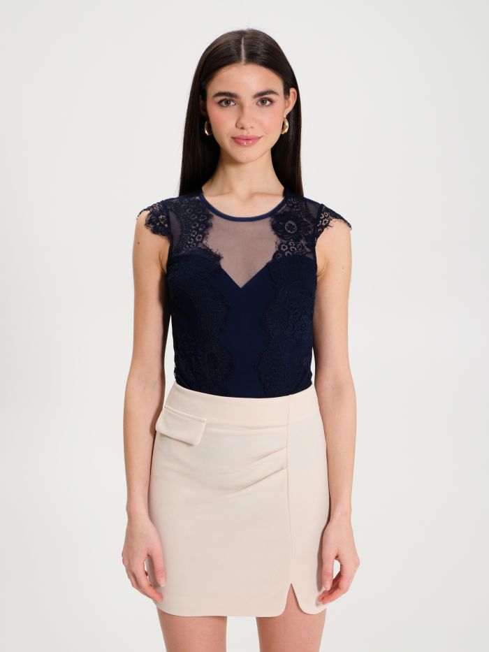 Rinascimento Top Body in Pizzo Moda