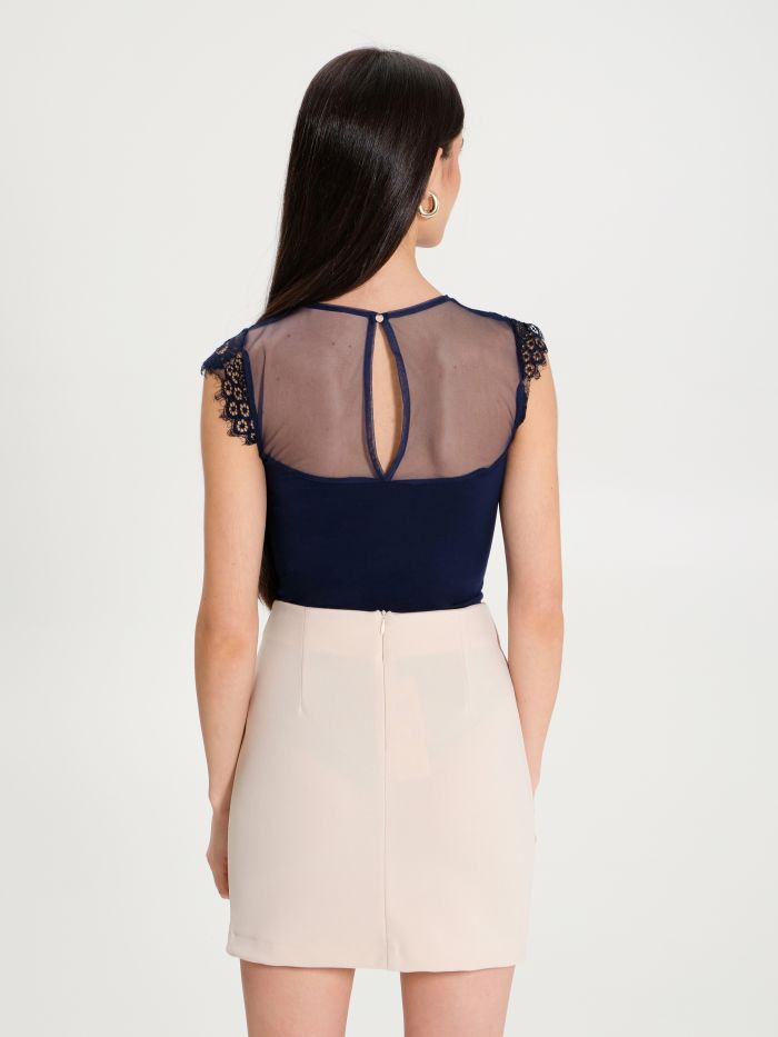 Rinascimento Top Body in Pizzo Moda