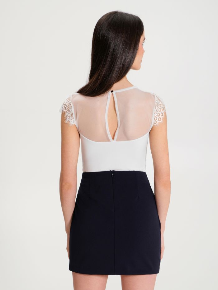 Rinascimento Top Body in Pizzo Spedizione gratuita