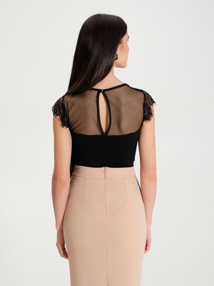 Rinascimento Top Body in Pizzo Sconto di tempo limitato