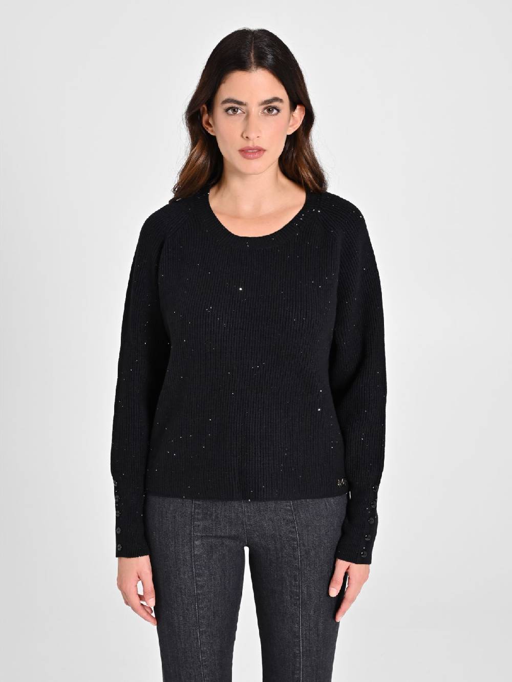 Rinascimento Maglione Nero Paillettes Shopping online