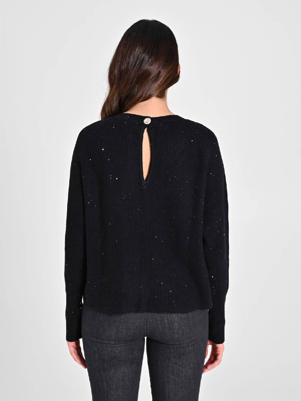 Rinascimento Maglione Nero Paillettes Shopping online