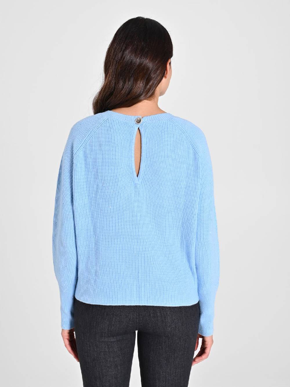 Rinascimento Maglione Azzurro Paillettes Smaltimento dello stoccaggio