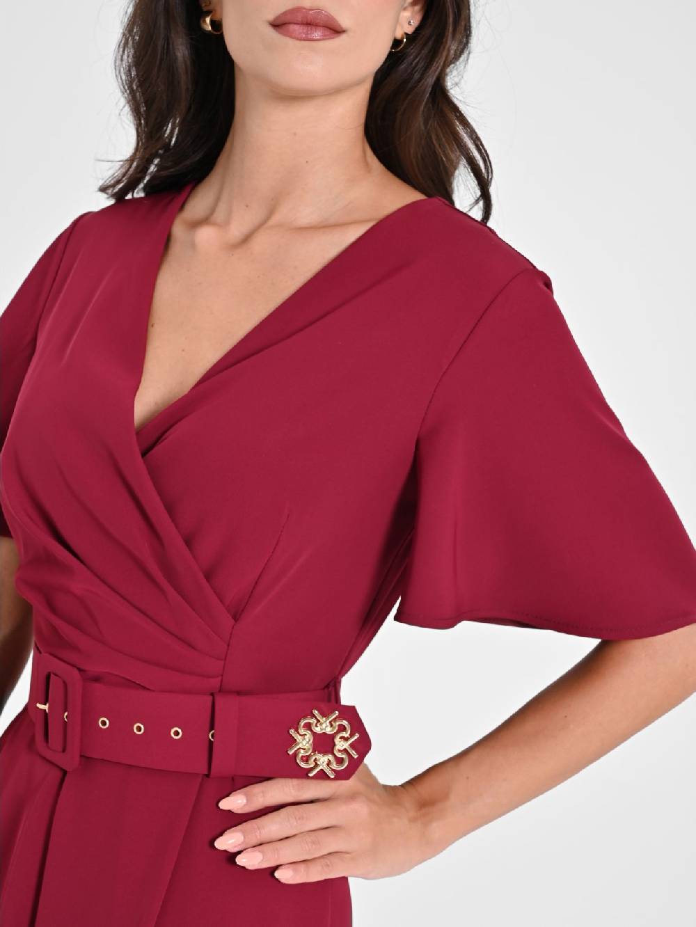 Rinascimento Tuta con Maniche ad Aletta Bordeaux Bestseller