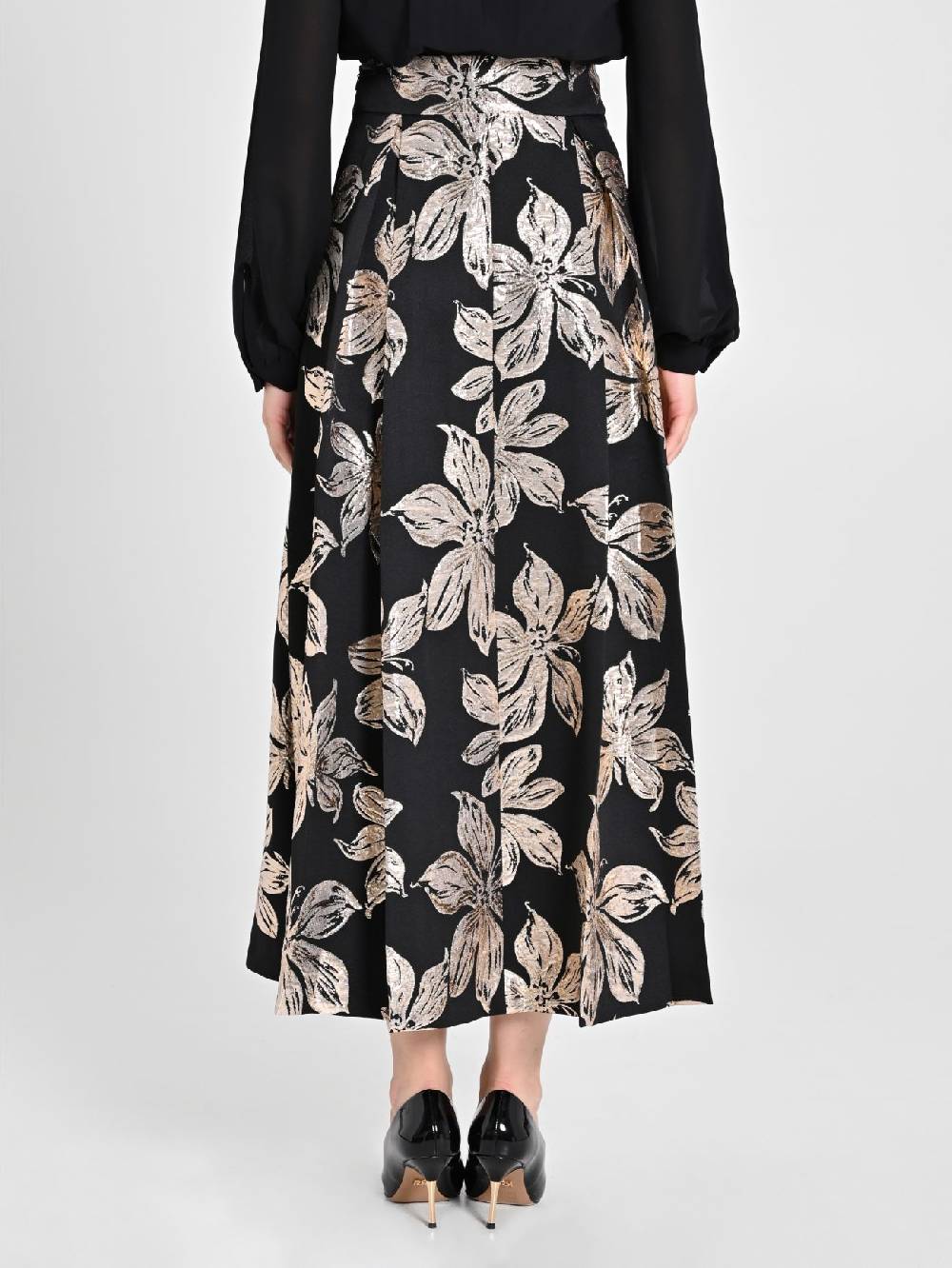Rinascimento Gonna Fiori Dorati Jacquard Offerte giornaliere