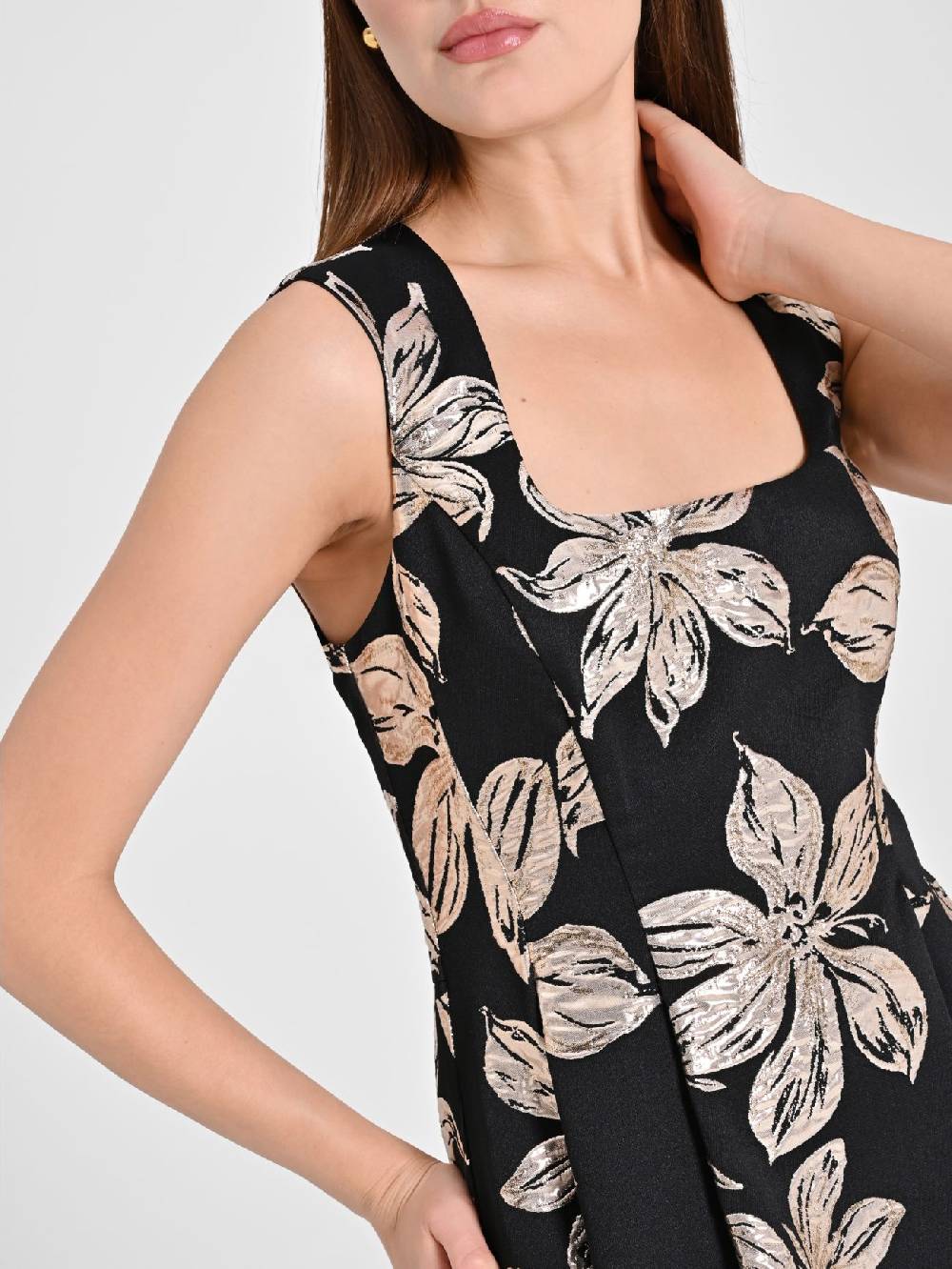 Rinascimento Abito Fiori Dorati Jacquard Enormi risparmi
