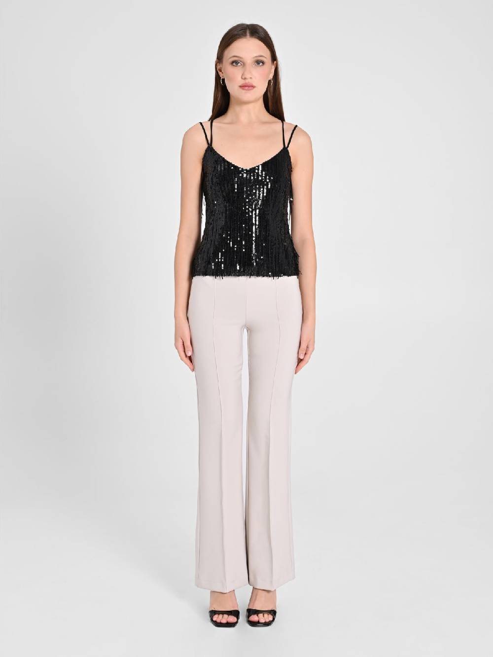 Rinascimento Top Paillettes Frange Sconti VIP