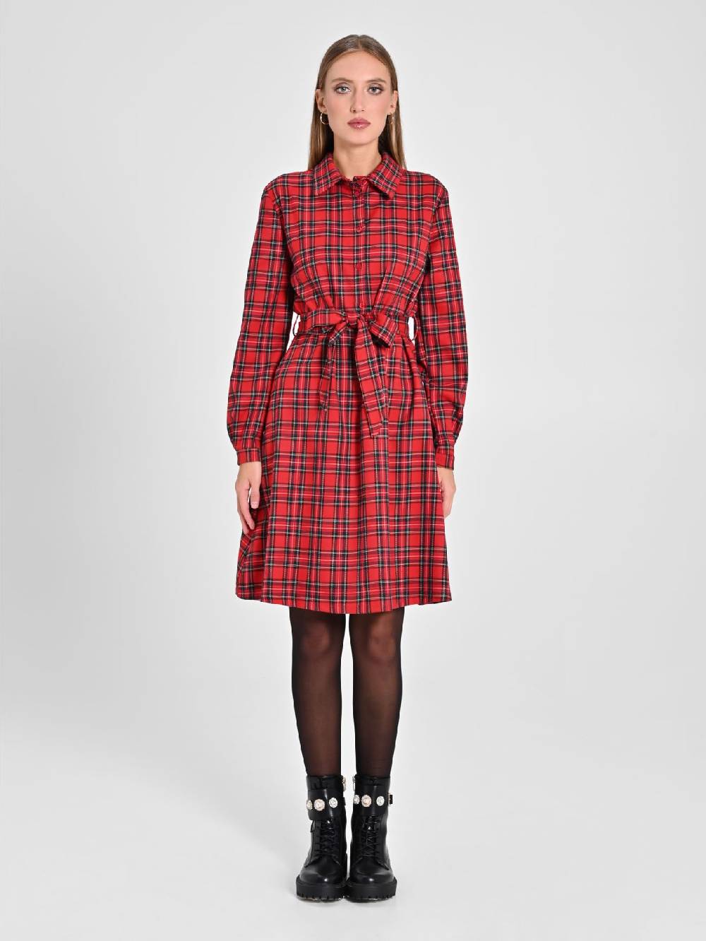 Rinascimento Chemisier in Tartan Enormi sconti