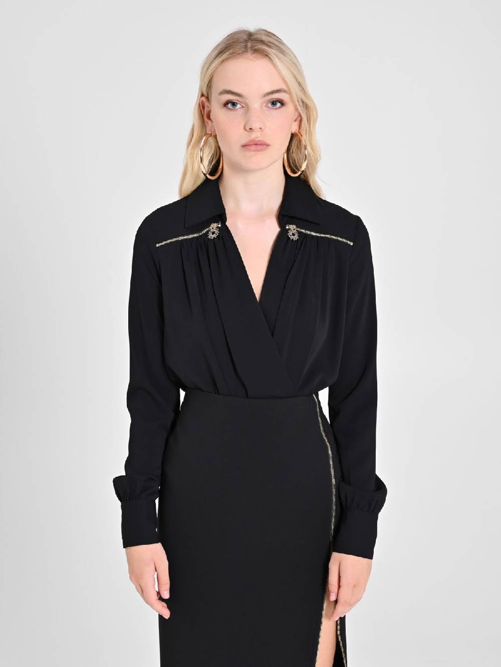 Rinascimento Blusa Body Nera Black Friday Prezzi