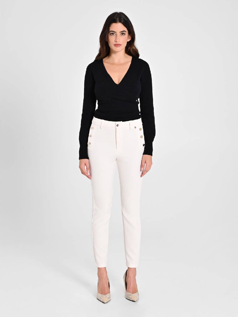 Rinascimento Pantaloni Skinny Bianchi Sconti questo mese