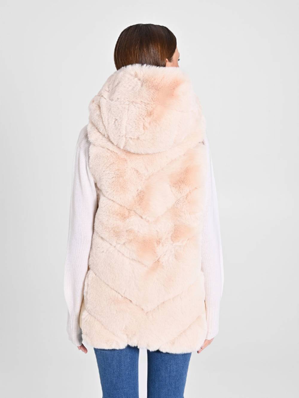 Rinascimento Gilet Piumino & Simil Pelliccia Beige Pezzi Unici