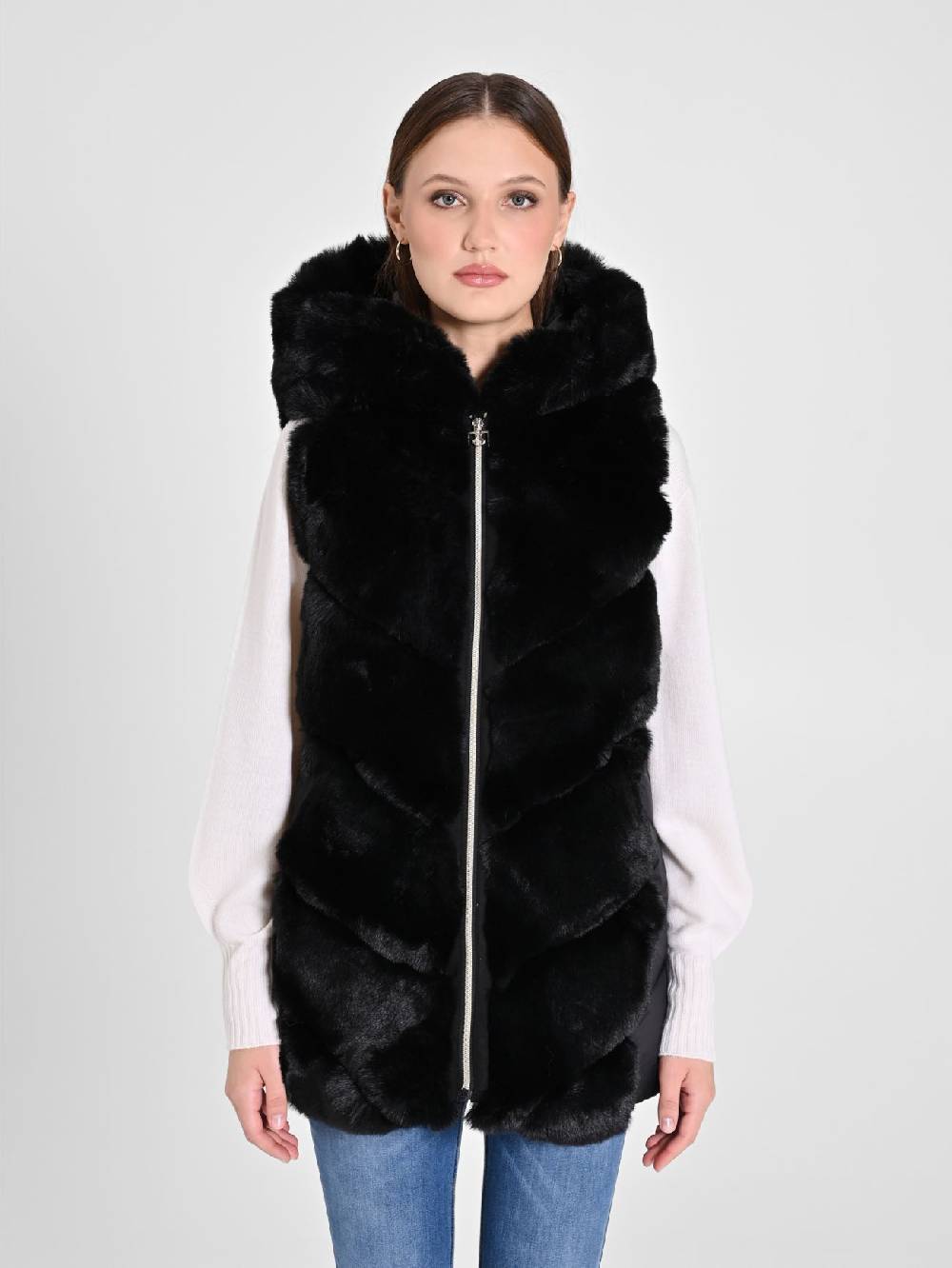 Rinascimento STYLE01FW24 CAPP GILET B001 Soddisfazione Garantita