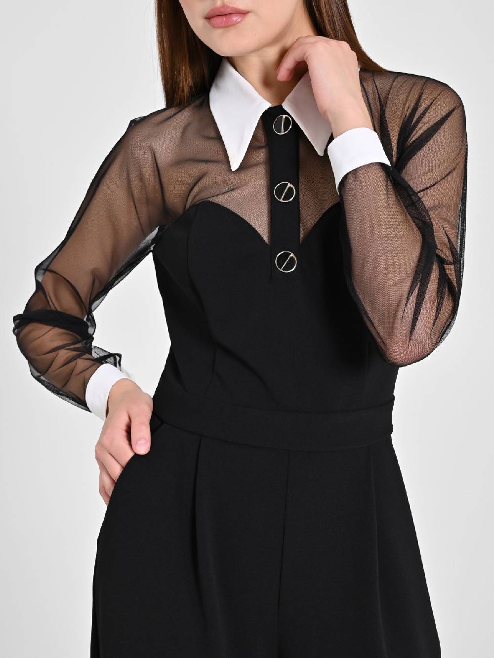 Rinascimento Tuta con Colletto & Tulle Consegna Veloce