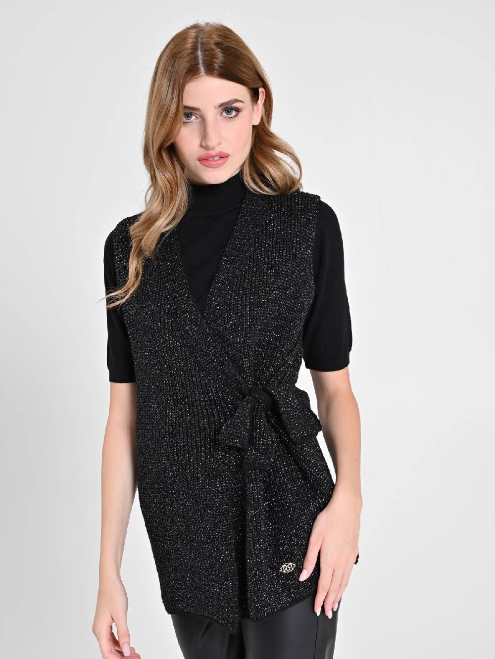 Rinascimento Gilet Fiocco Lurex