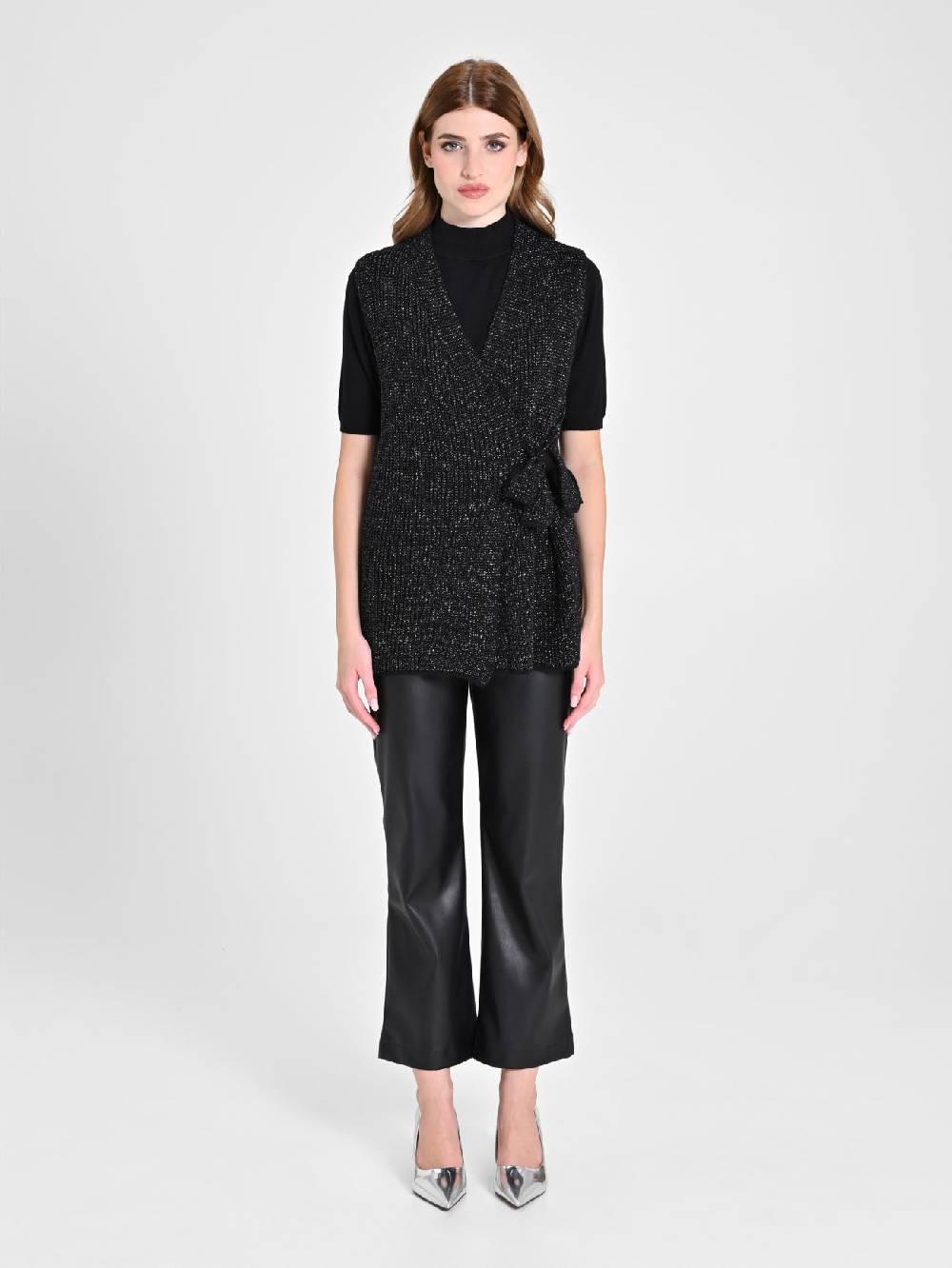 Rinascimento Gilet Fiocco Lurex Fino Al -60%