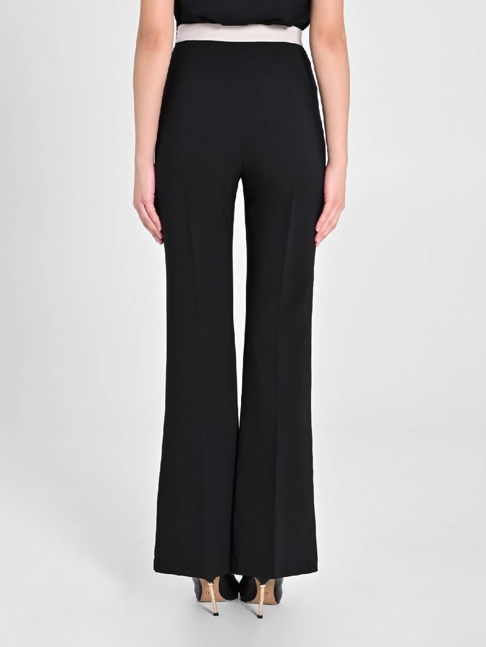 Rinascimento Pantalone Bicolor Nero & Beige Sconto di tempo limitato