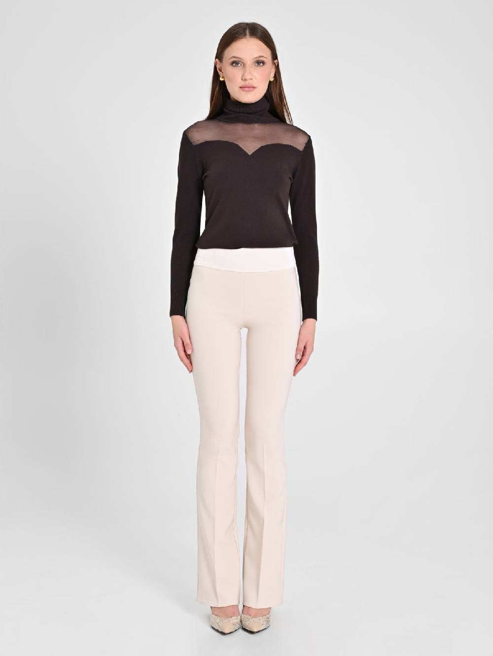 Rinascimento Pantaloni Tuxedo Beige Prezzo di fabbrica