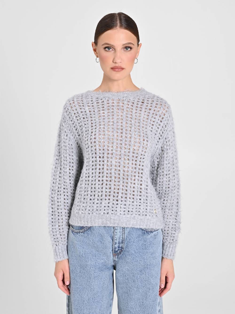 Rinascimento Maglioncino Grigio Paillettes Offerta speciale