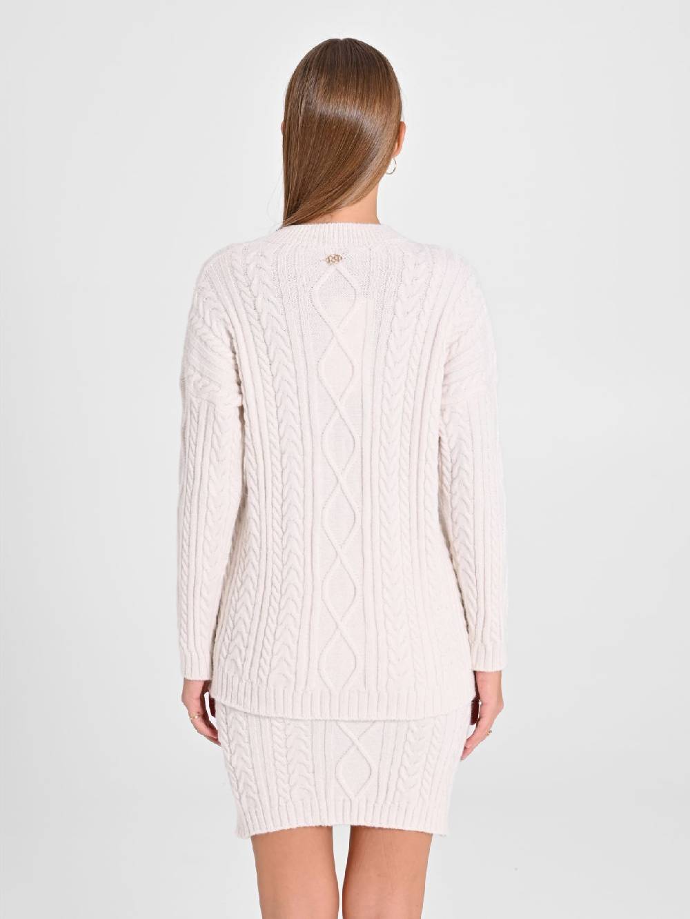 Rinascimento Maglione Bianco con Perle Fornitura limitata