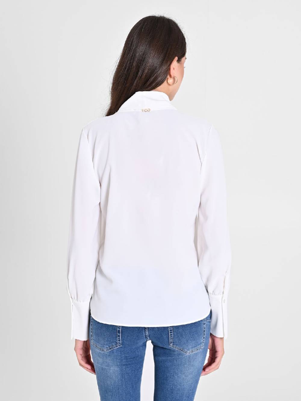 Rinascimento Blusa Bianca maniche Lunghe Moda