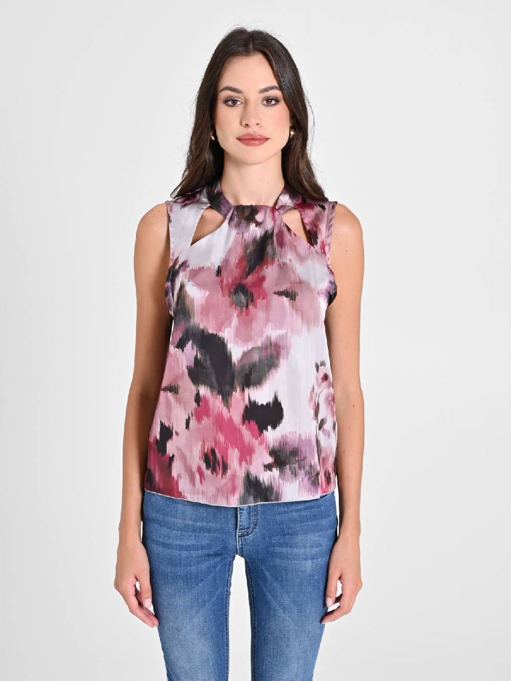 Rinascimento Blusa stampa Fiori Astratti Spedizione gratuita
