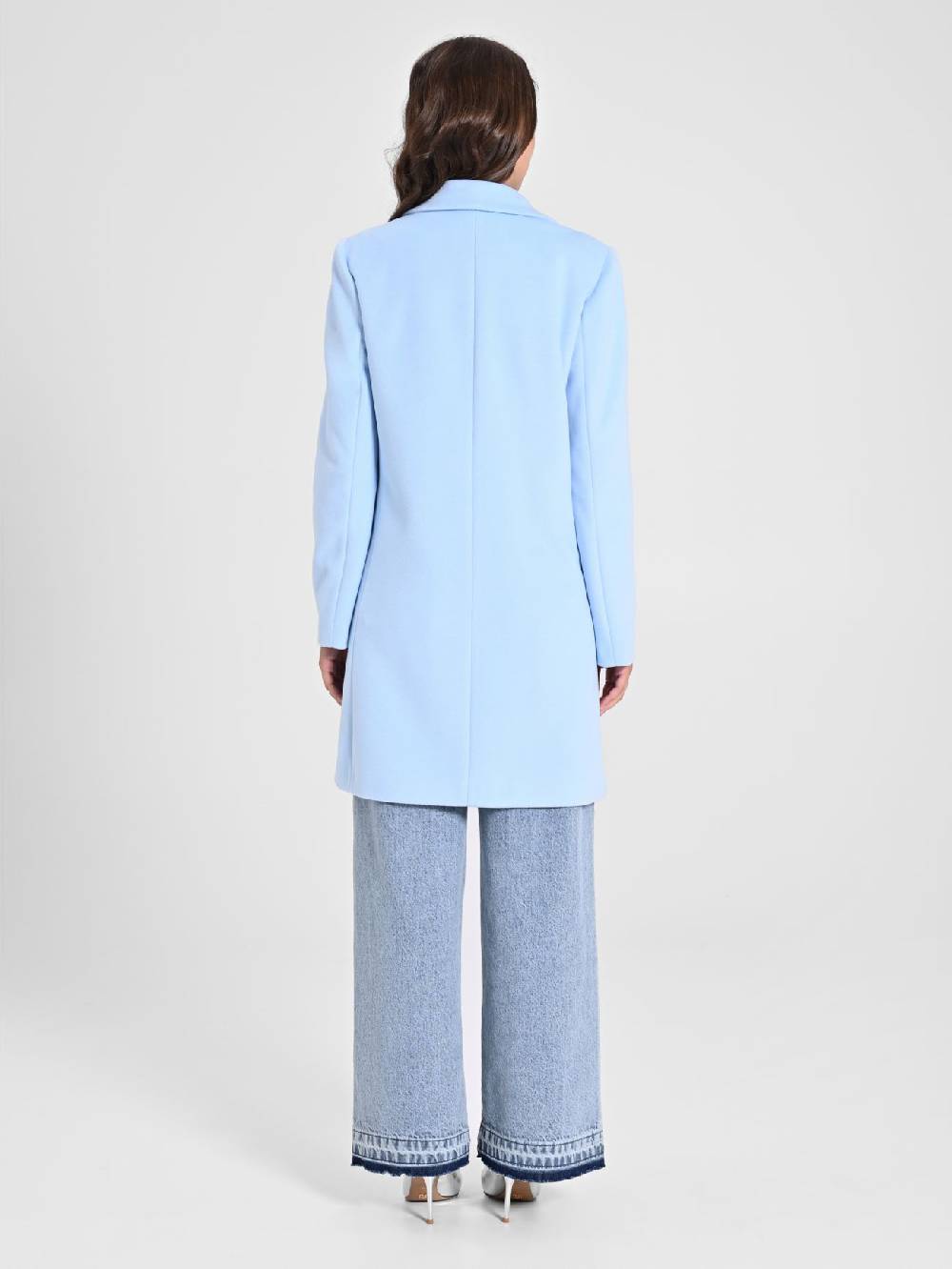 Rinascimento Cappotto Medio Azzurro Vendite stagionali