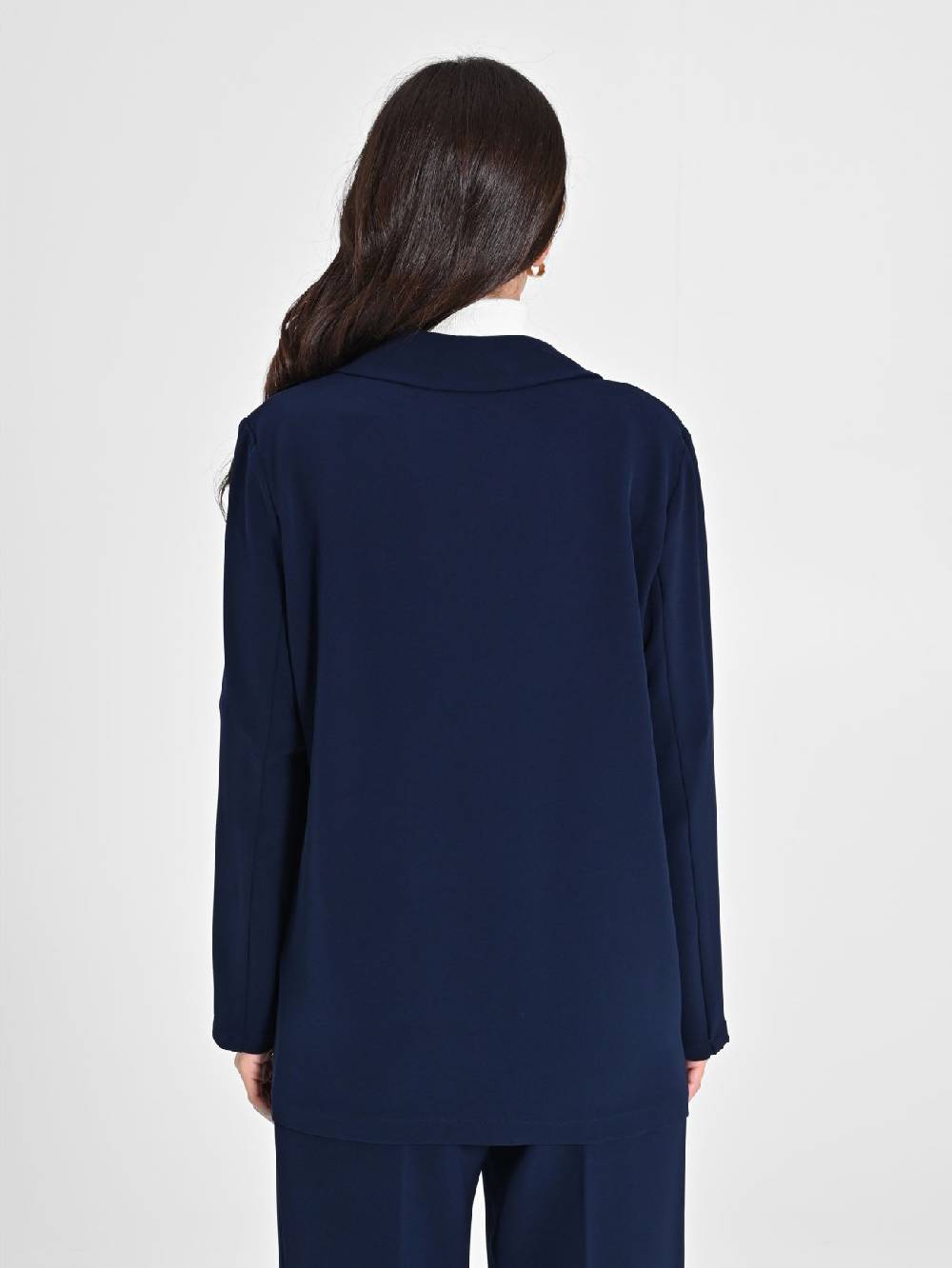 Rinascimento Giacca Blu in Crepe Offerta Pasqua