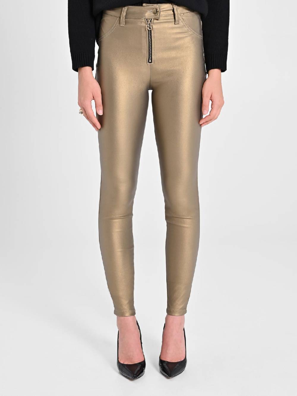 Rinascimento Pantaloni Skinny Gold Offerta San Valentino