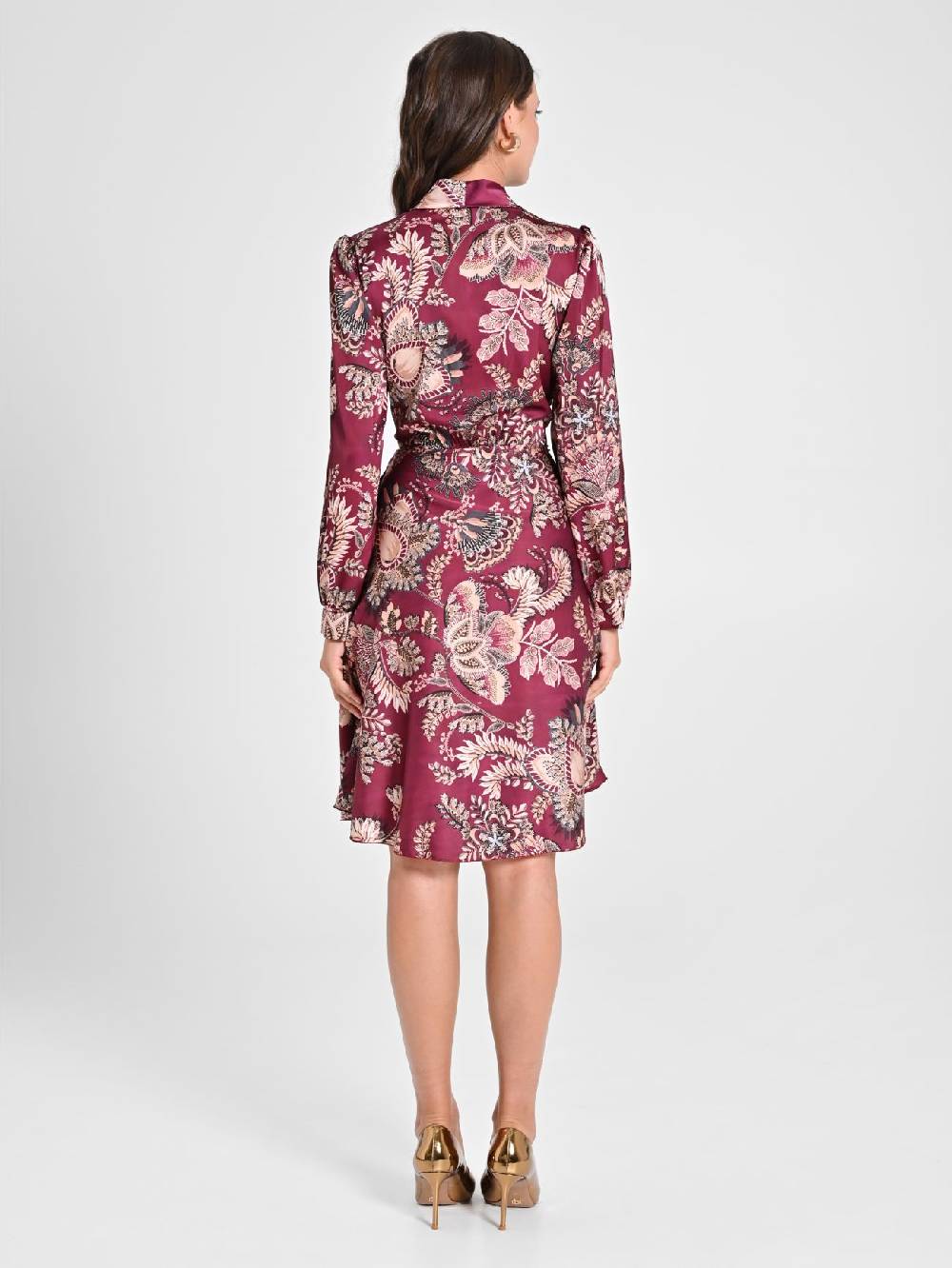 Rinascimento Wrap Dress stampa Cachemire Offerta Anniversario