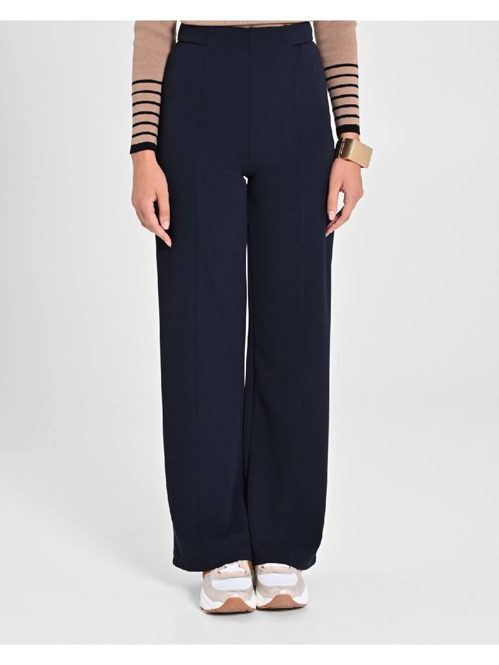 Rinascimento Pantaloni Cropped Blu Navy Latest fashion