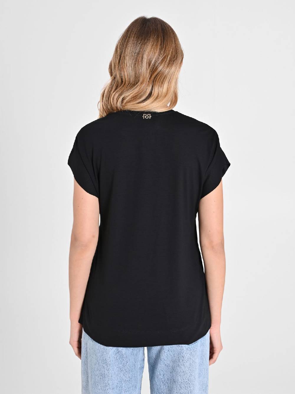 Rinascimento Blusa Envers Satin Nera Offerte esclusive