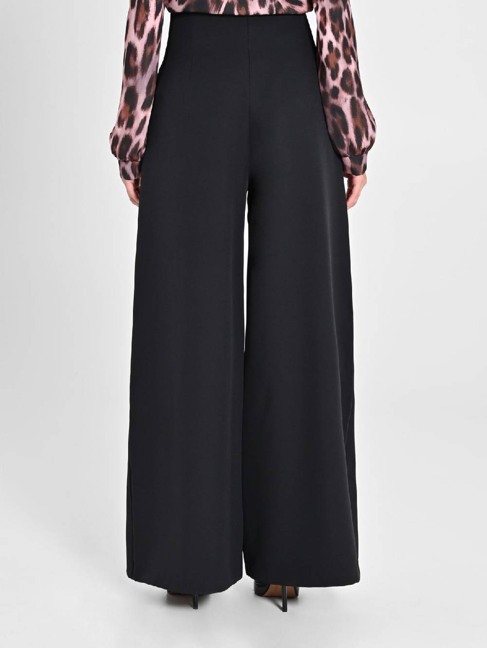 Rinascimento Pantaloni Wide Leg Neri Rilascio limitato