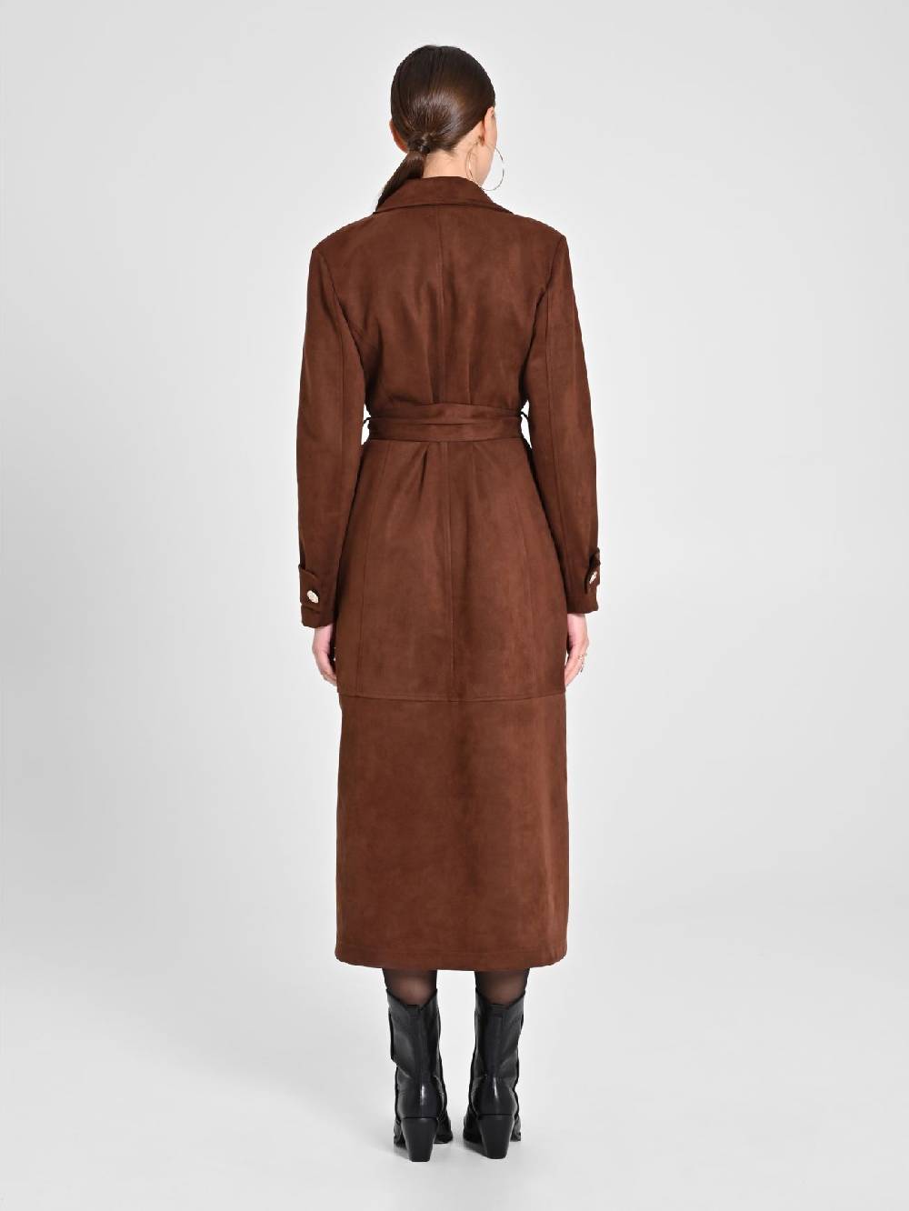 Rinascimento Trench effetto Camoscio color Cioccolato Ultimi due giorni
