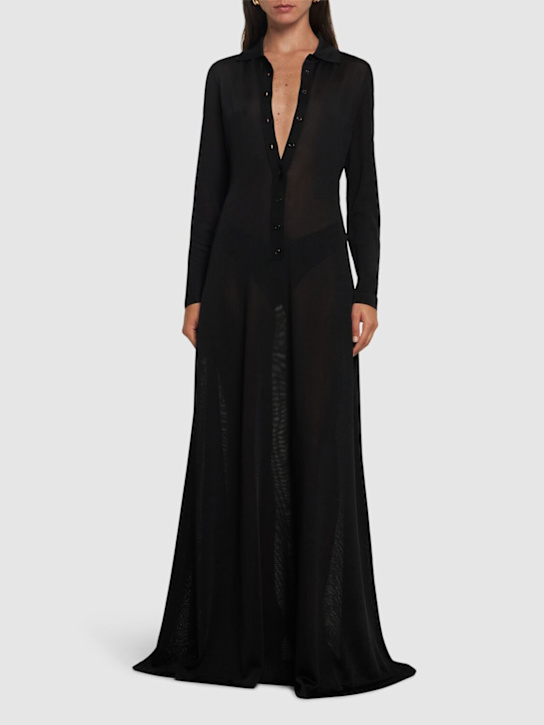 Luisaviaroma Vestito lungo in viscosa Sconti questo mese