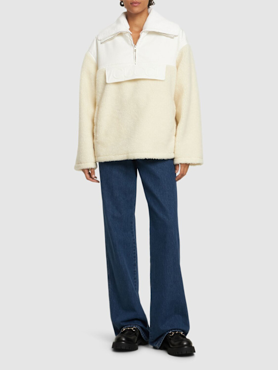 Luisaviaroma Giacca in pile di lana con zip Negozi Online