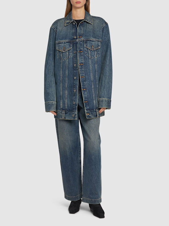 Luisaviaroma Giacca Ross in denim di cotone Comprare a buon mercato
