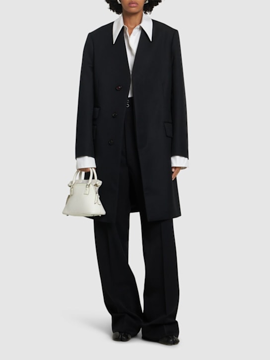 Luisaviaroma Cappotto midi in lana senza colletto Offerta San Valentino