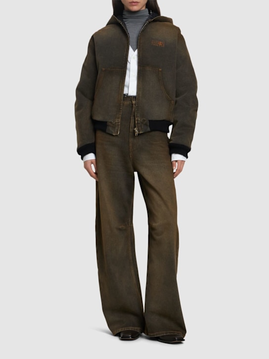 Luisaviaroma Giacca sportiva in cotone con cappuccio e zip Vendita calda