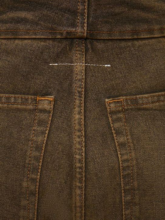 Luisaviaroma Jeans cropped vita alta in cotone washed Online Outlet