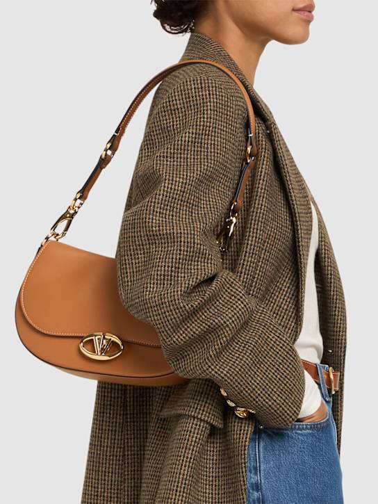 Luisaviaroma Borsa Saddle in pelle con logo Ultimi due giorni