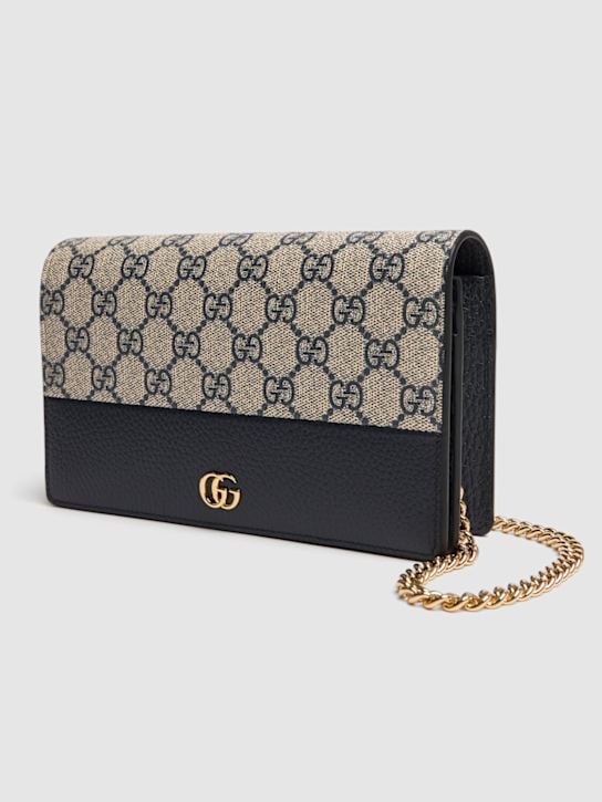 Luisaviaroma Borsa mini GG Marmont in tela con catena Offerta speciale della fabbrica
