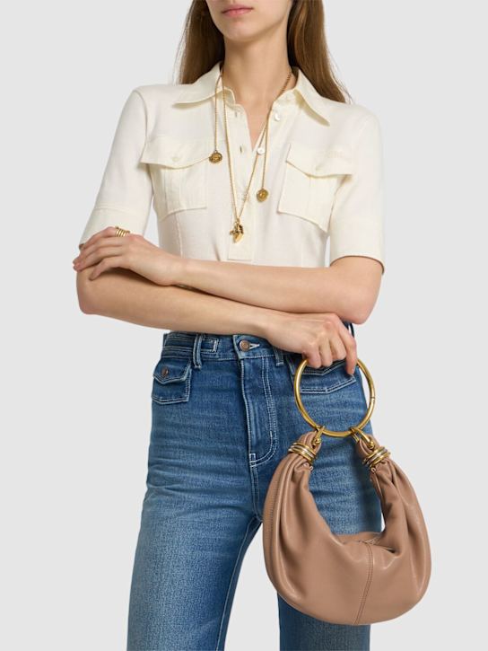 Luisaviaroma Borsa Bracelet in pelle martellata lucida Nuovo