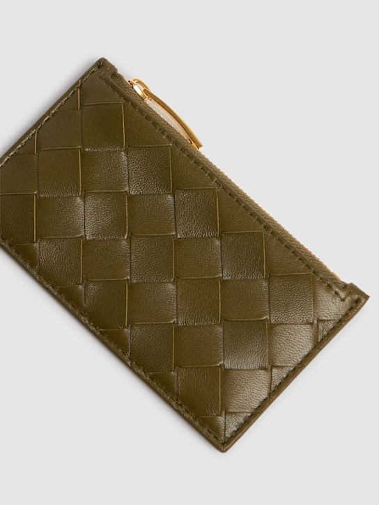 Luisaviaroma Slim Intrecciato 15 leather card case Limitato a 3 giorni