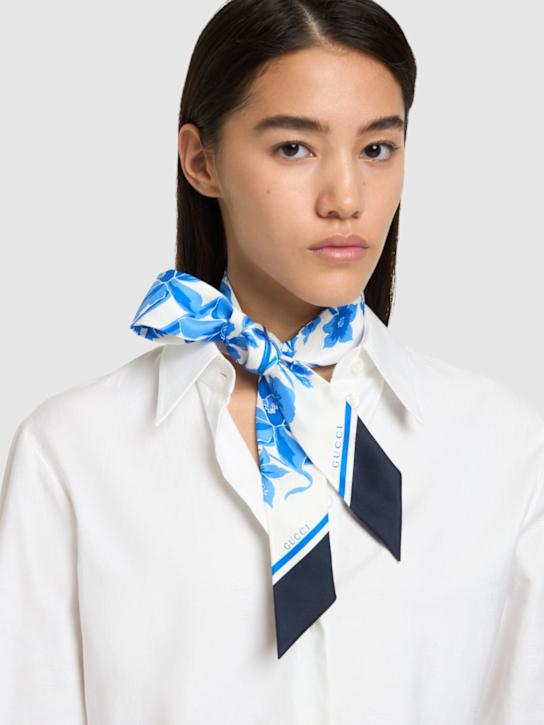 Luisaviaroma Foulard in seta stampa floreale Qualità