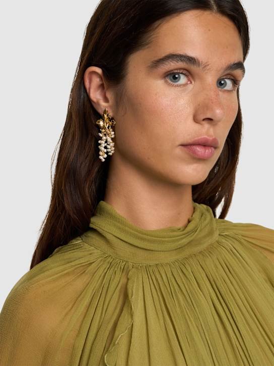 Luisaviaroma Orecchini Mini Adile con perle Cyber Monday